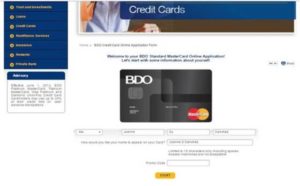 BDO Credit card application (4)