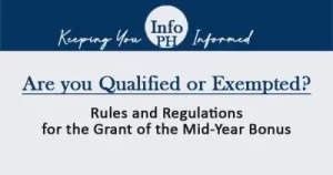 Rules and Regulations for the Grant of the Mid-Year Bonus