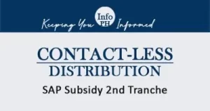 Distribution of SAP Subsidy 2nd Tranche